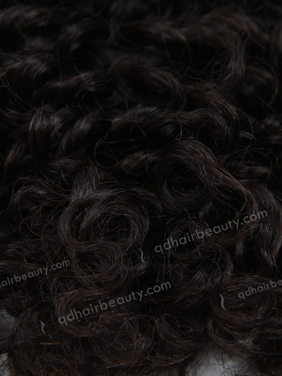 In Stock Brazilian Virgin Hair 14" Curly 15mm Natural Color Machine Weft SM-408