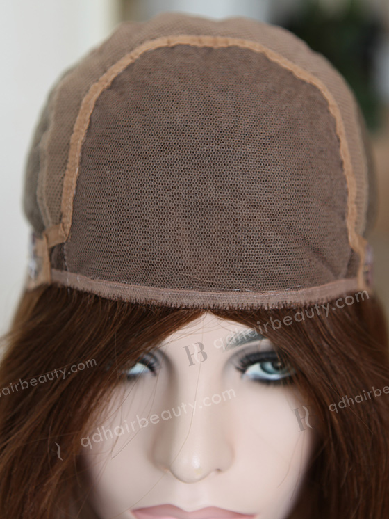 Chestnut Brown Hair Color Glueless Silk Top Wig WR-GL-031
