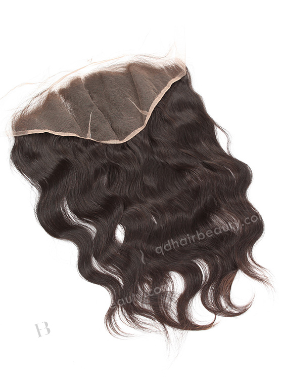 In Stock Brazilian Virgin Hair 14" Natural Wave Natural Color Lace Frontal SKF-016