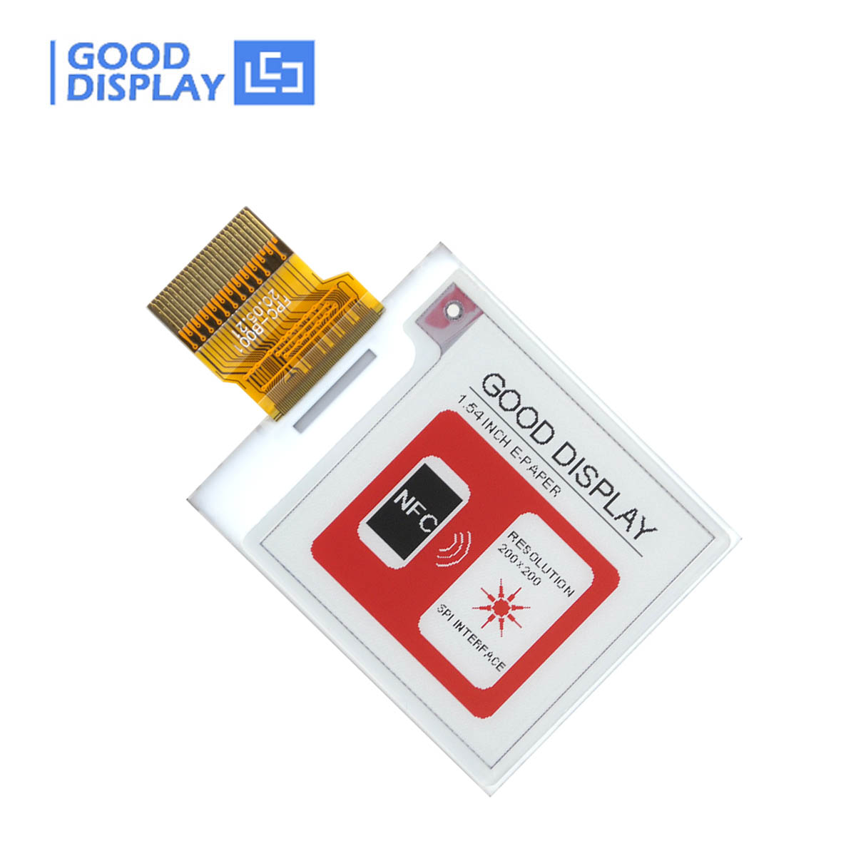 1,54 zoll Color E-Paper-Anzeige, 200*200 Auflösung, für ESL Preisschilder, SSD1681, Digitale Türschilder