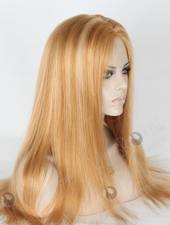 Beautiful Highlight Color 20'' Chinese Virgin 18# Highlight 24# Color Glueless Wigs WR-GL-058