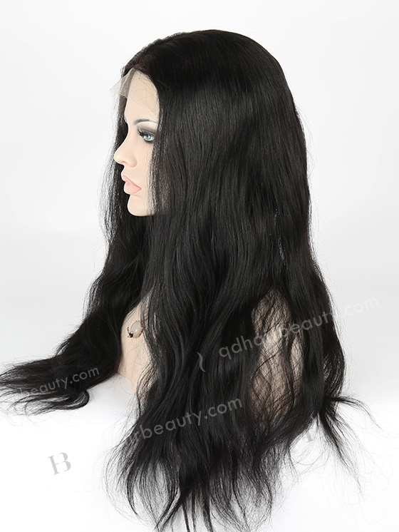 In Stock Indian Remy Hair 22" Loose Big Curl 1# Color Full Lace Wig FLW-01648