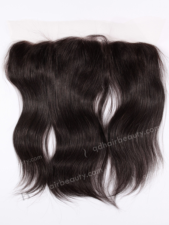 In Stock Indian Remy Hair 14" Straight Natural Color Lace Frontal SKF-001