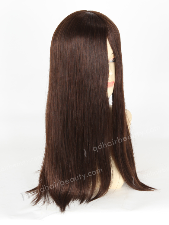 In Stock European Virgin Hair 18" Straight 2a# Color Jewish Wig JWS-01005
