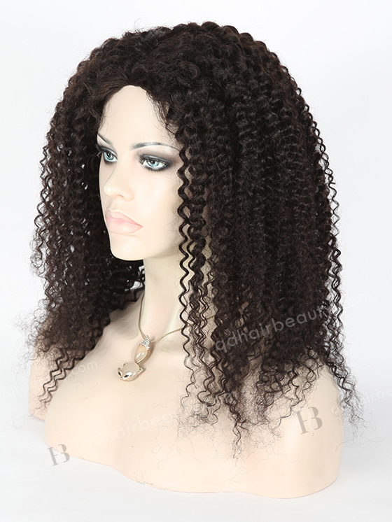 In Stock Brazilian Virgin Hair 20" Tight Curl 8mm 1b# Color Full Lace Glueless Wig GL-04061