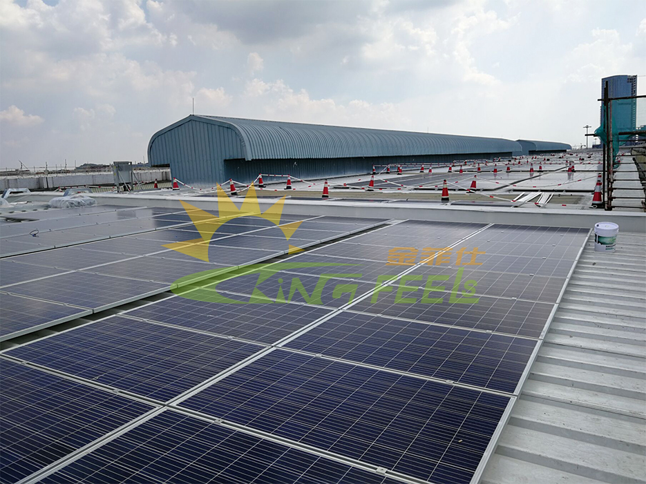 太陽光発電架台屋根材 中国 5057kw
