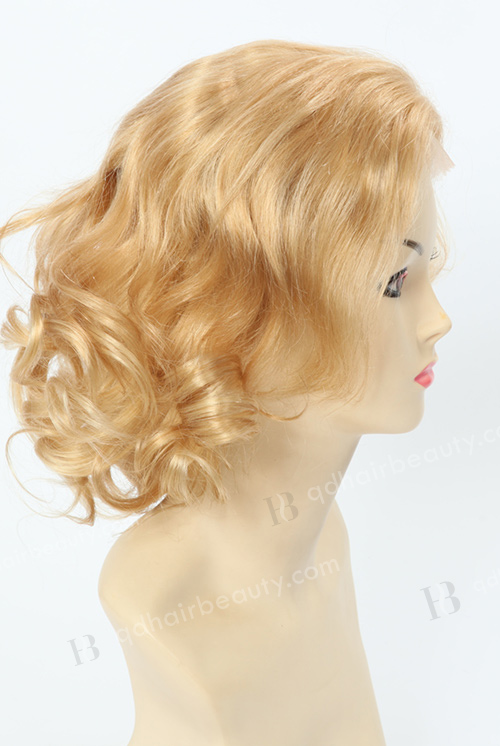 Short Curly Blonde Lace Wigs For White People WR-GL-018