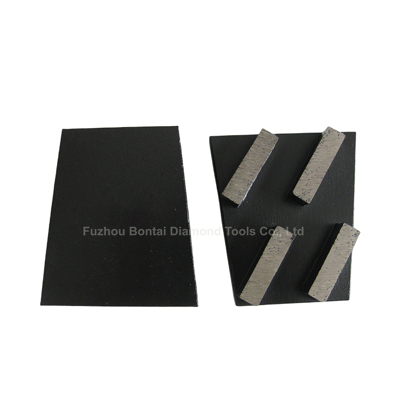 Diamond wedge block with 3 arrow segments for concrete, granite and stones