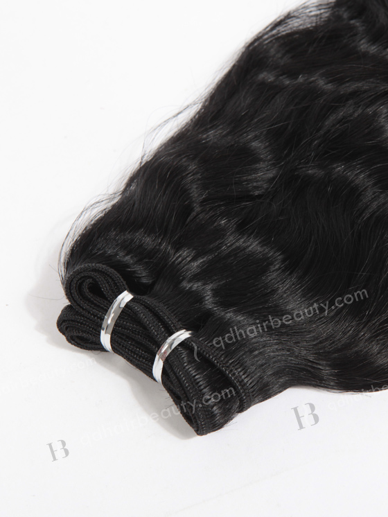 In Stock Indian Remy Hair 14" Natural Wave 1# Color Machine Weft SM-187