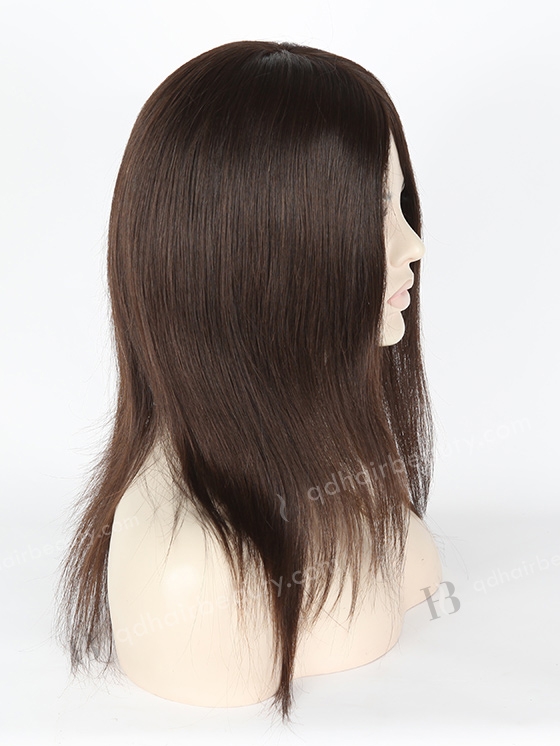 In Stock European Virgin Hair 14" Straight Natural Color Silk Top Glueless Wig GL-08024