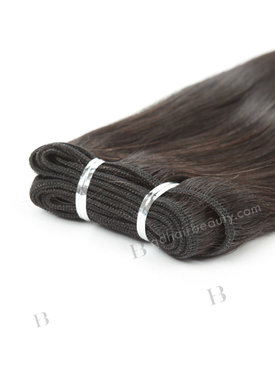 In Stock Indian Remy Hair 16" Straight Natural Color Machine Weft SM-071