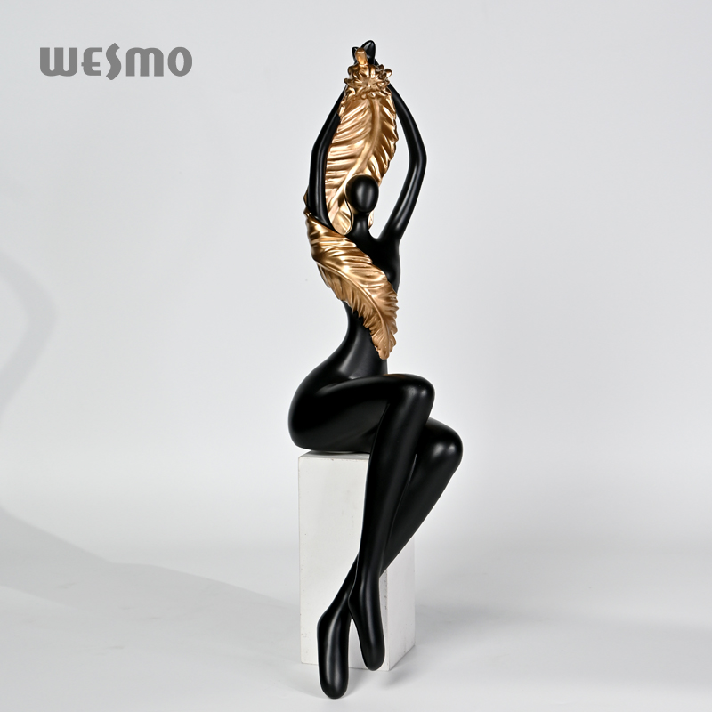 Human resin sculpture table ornament office home decor