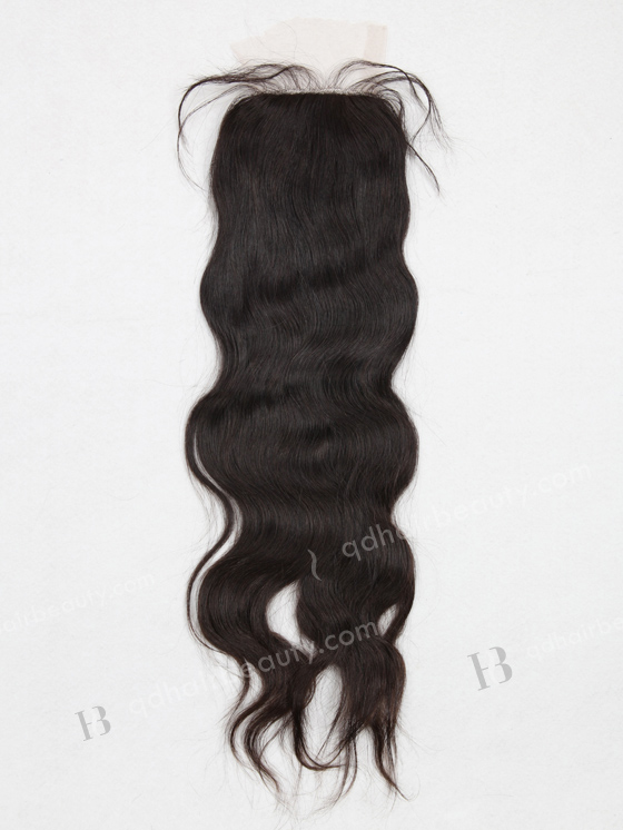 In Stock Malaysian Virgin Hair 16" Natural Straight Natural Color Silk Top Closure STC-17