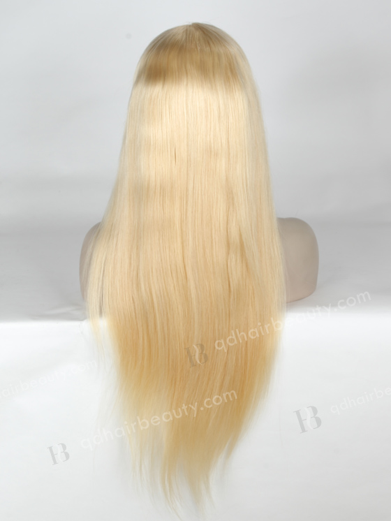 In Stock Indian Remy Hair 24" Straight Color 613# Lace Front Wig SLF-01266