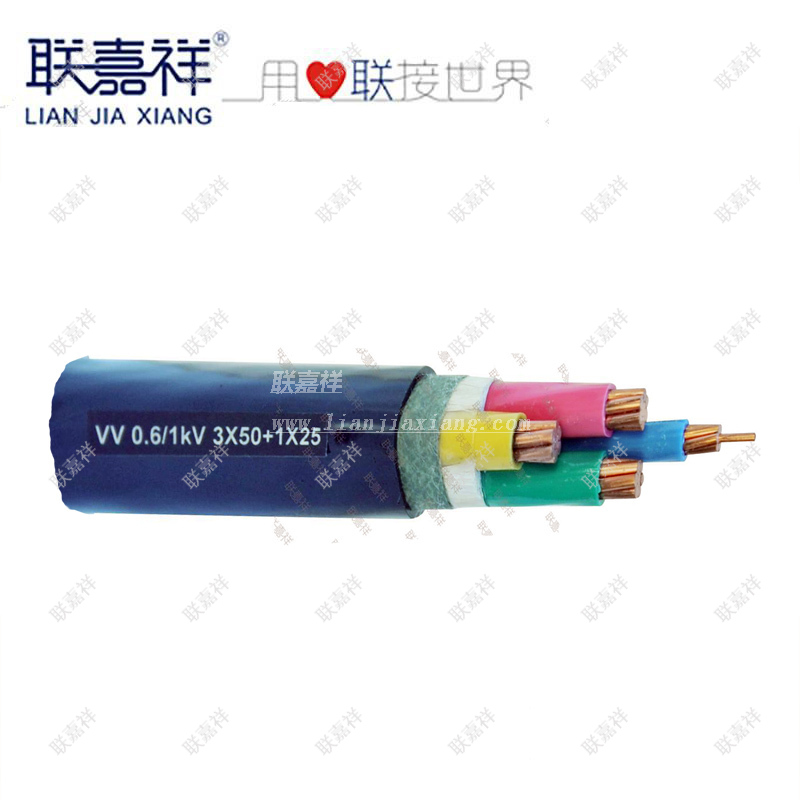 VV- 铜芯聚氯乙烯绝缘聚氯乙烯护套电力电缆
