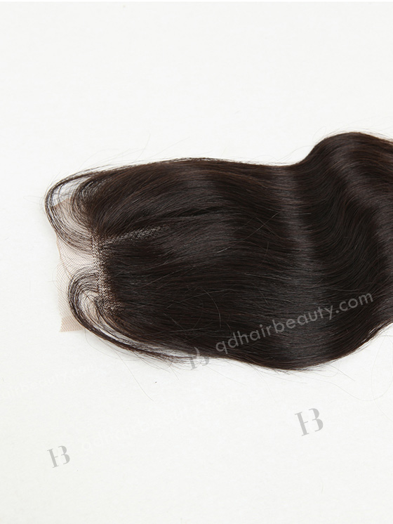 In Stock Indian Virgin Hair 16" Natural Wave Natural Color Top Closure STC-07