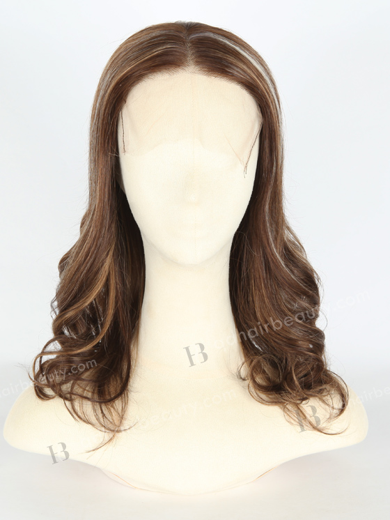 Highlight Color Curly European Virgin Hair Lace Front Wig WR-CLF-022