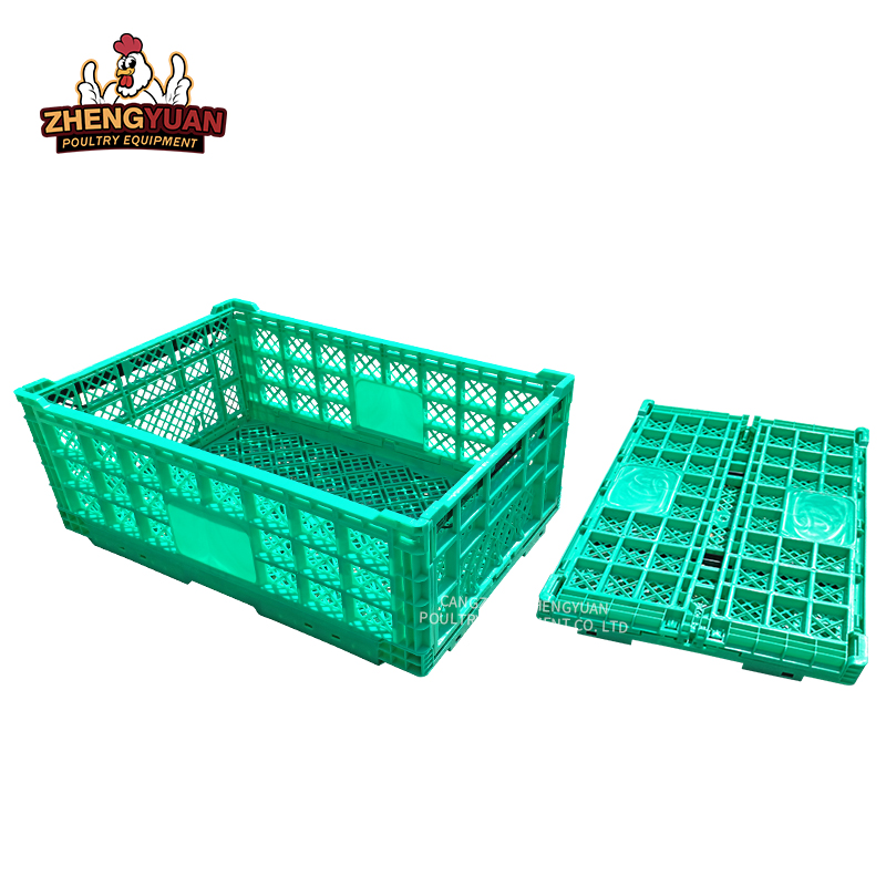 High quality Foldable Plastic Chicken Transport Cage /Coop For Chicks duck Pigeon Transport Crate For Farming Chicken Equipment