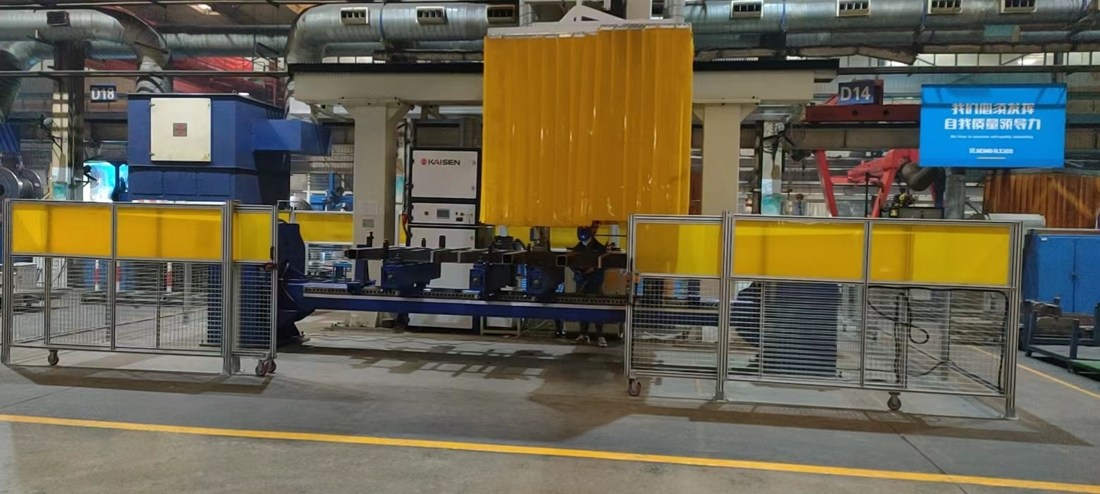 摊铺机底框架焊接机器人工作站