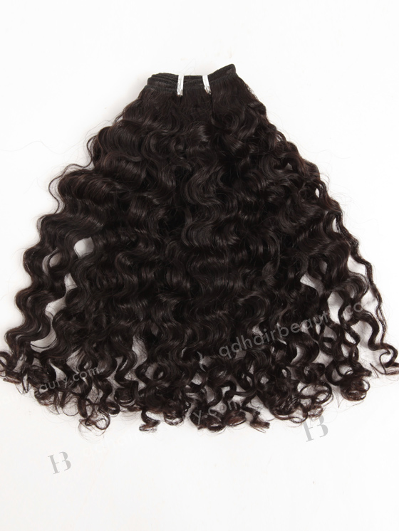 In Stock Brazilian Virgin Hair 16" Coarse Loose Curl Natural Color Machine Weft SM-4138