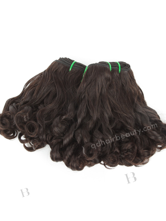 In Stock 7A Peruvian Virgin Hair 8" Double Drawn Wummi Curl Natural Color Machine Weft SM-693