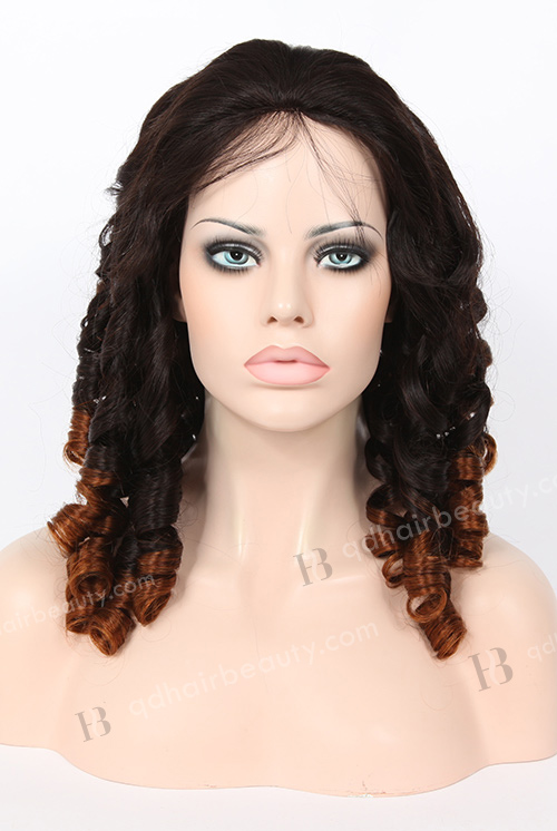 Natural Color with 30# Color Spiral Curl Wigs WR-GL-045