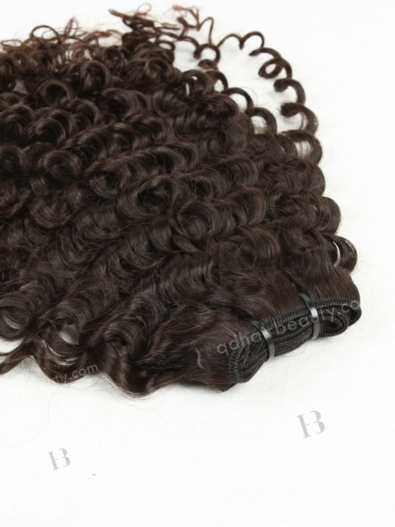 In Stock Brazilian Virgin Hair 20" Curly 15mm Natural Color Machine Weft SM-463