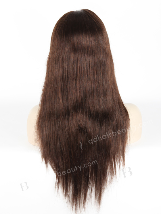 In Stock Indian Remy Hair 18" Straight 2a# Color Lace Front Wig MLF-01002