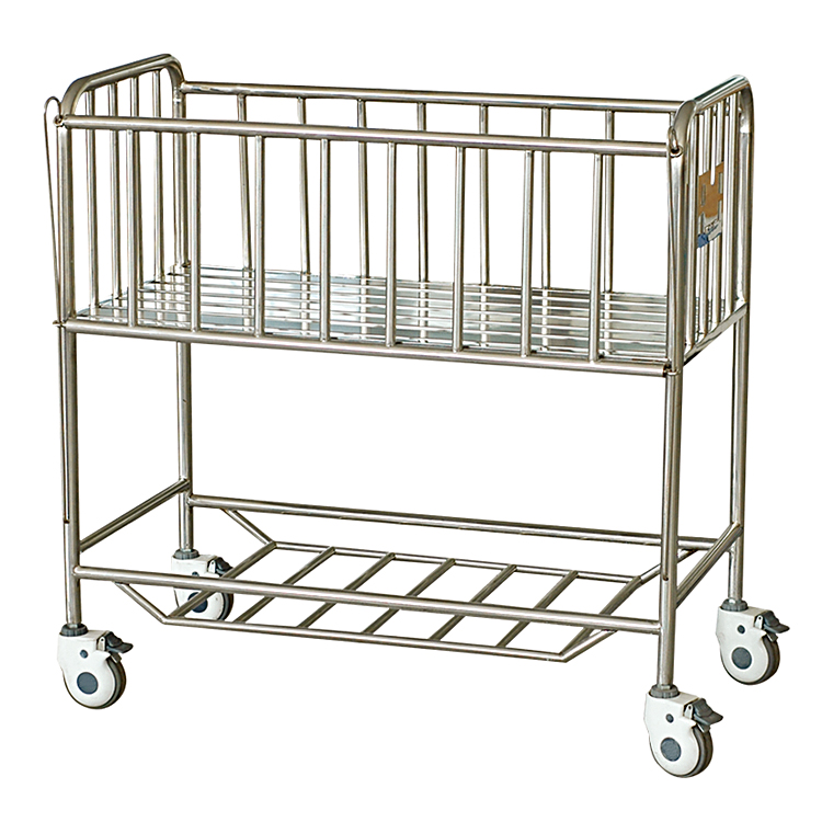 A-23 whole stainless steel  frame new born baby hospital bed