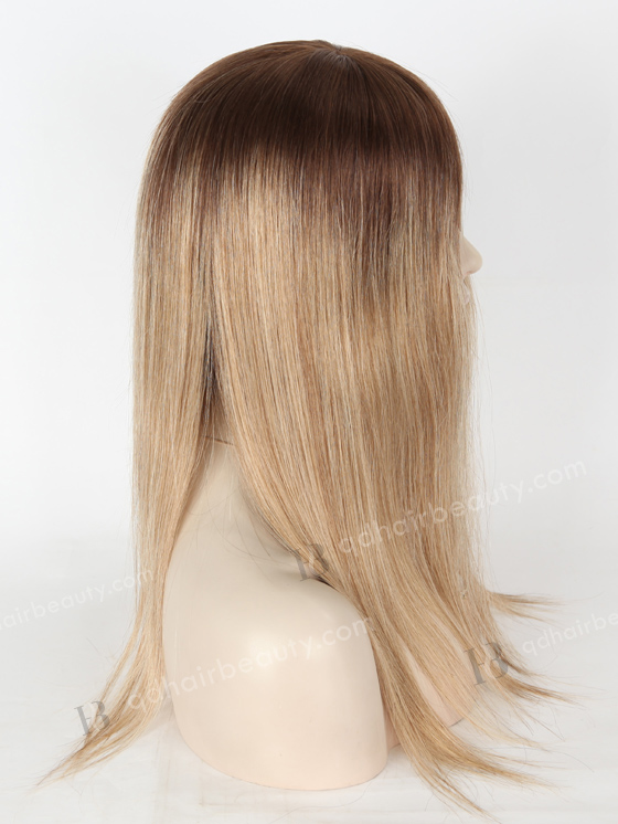 In Stock European Virgin Hair 16" Straight B116 Color Silk Top Glueless Wig GL-08060