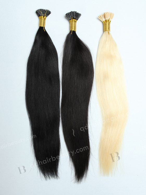 Blonde I-tip hair extension Chinese virgin hair 18" straight #613 color WR-PH-005