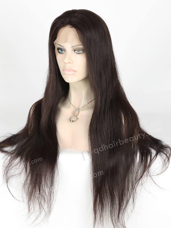 In Stock Brazilian Virgin Hair 26" Straight Natural Color 360 Lace Wig 360LW-04006