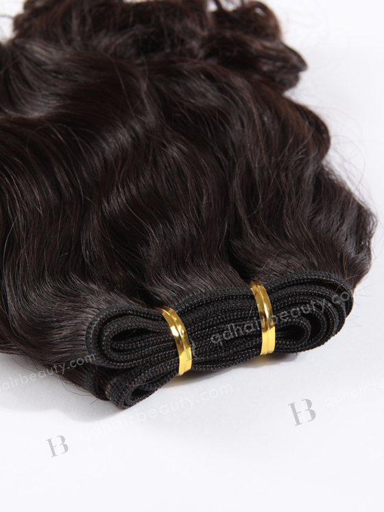 In Stock Indian Virgin Hair 18" body wave with big curl at the bottom Natural Color Machine Weft SM-212