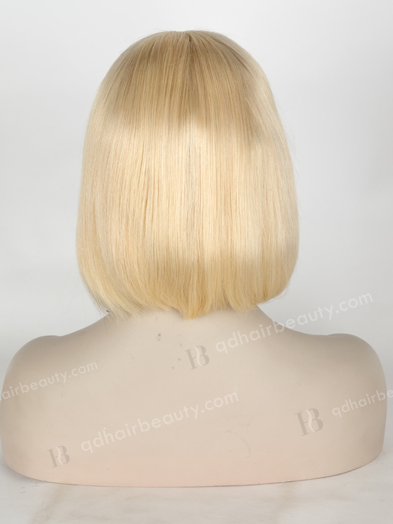 In Stock Indian Remy Hair 10" BOB Straight 613# Color Lace Front Wig SLF-01290
