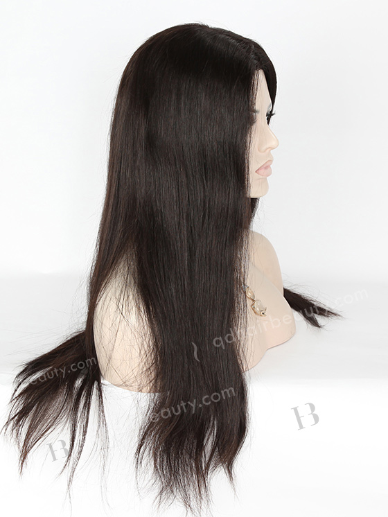In Stock Brazilian Virgin Hair 20" Straight Natural Color Silk Top Glueless Wig GL-04038