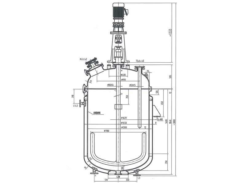 K2000L glass lined reactor