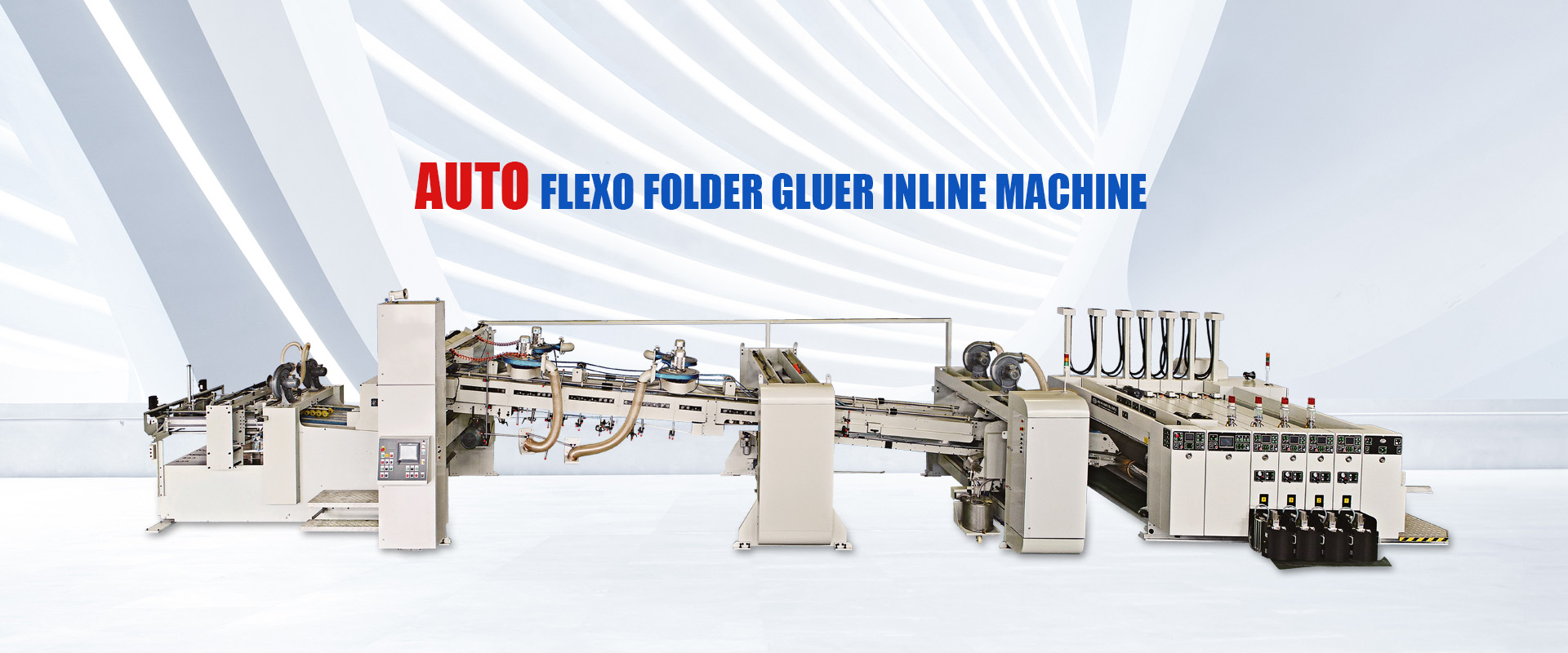 auto flexo folder gluer inline machine
