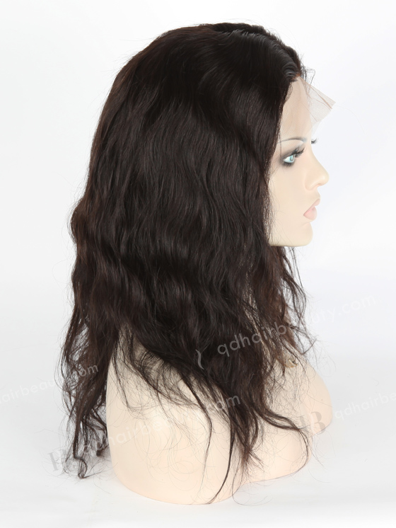 In Stock Brazilian Virgin Hair 14" Natural Wave Natural Color Silk Top Full Lace Wig STW-404