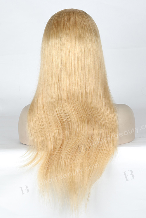 Hot Selling T9#/24# Color 18''Chinese Virgin Straight Silk Top Full Lace Wig WR-ST-046