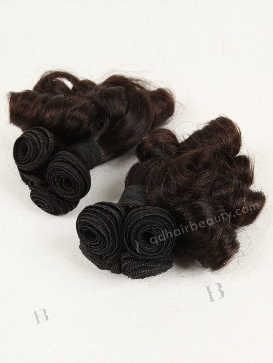 Double Draw 10" Egg Roll Curl Virgin Peruvian Hair Weft WR-MW-003