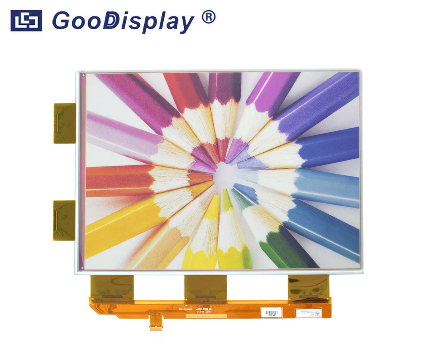 13.3寸ACeP彩色电子纸屏幕 大尺寸电子墨水屏 分辨率1600x1200 并口屏 GDEP133C01