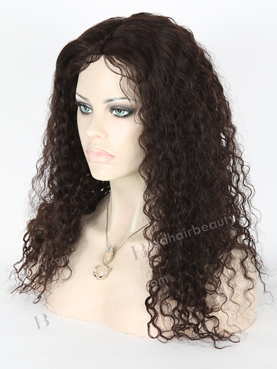 In Stock Brazilian Virgin Hair 20" Molado Curly Natural Color Full Lace Glueless Wig GL-04028