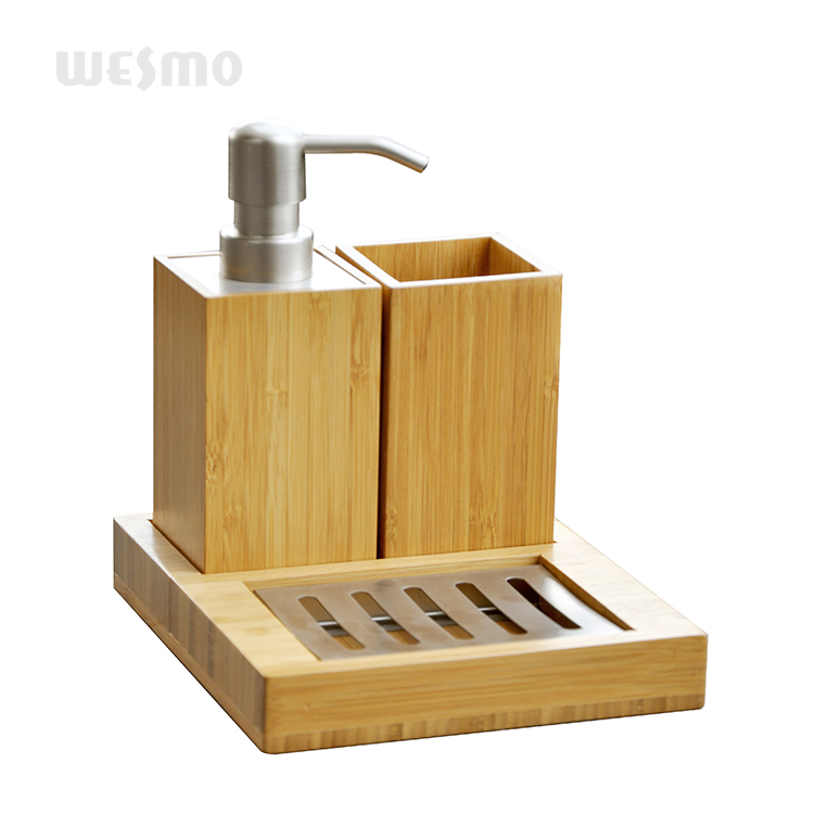 2023 eco bamboo bathroom accessory set