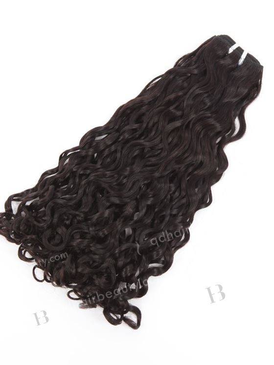 In Stock 7A Peruvian Virgin Hair 16" Double Drawn Looser Pissy Curl Color #2 Machine Weft SM-6166