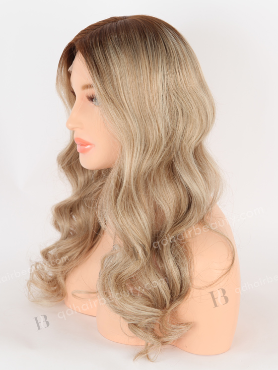 In Stock European Virgin Hair 20" Beach Wave B116 Color Lace Front Silk Top Glueless Wig GLL-08063