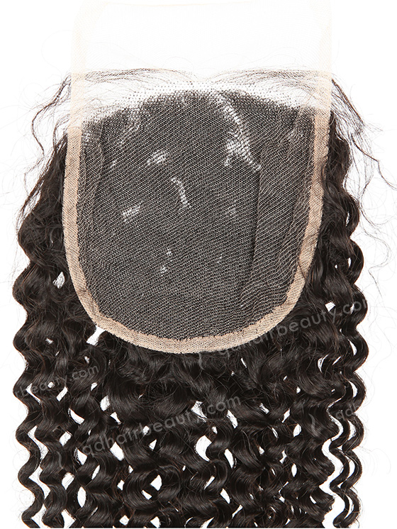 Brazilian Virgin Hair 24" Deep Wave Natural Color Top Closure WR-LC-030 