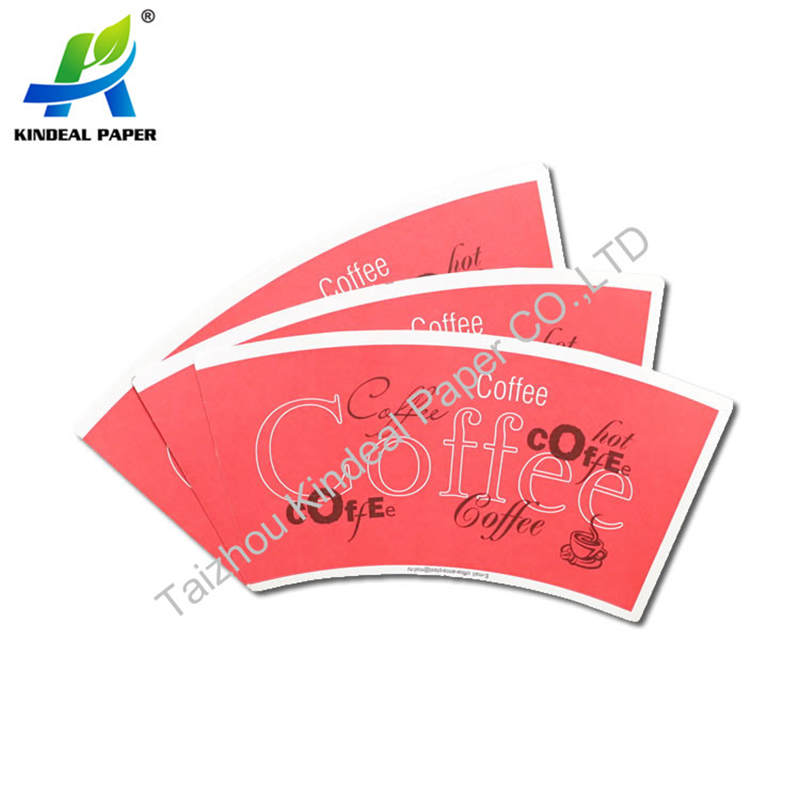  paper cup rolls raw material in Pe Material Manufacturer in colorful printed paper fans
