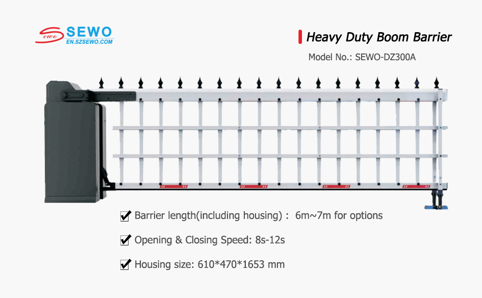 SEWO Heavy Duty Boom Barrier