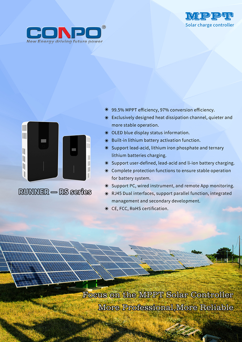 MPPT Solar Charge Controller  Explorer series 40A/50A/60A/100A 12V/24V/36V/48V auto.,  PV max. volt. 150VDC