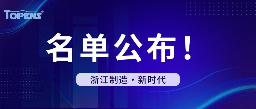 简讯丨我司入选2023第四批“浙江制造”标准培育计划
